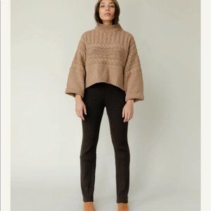 James Street Co Ida Cable Sweater in size XS Oak